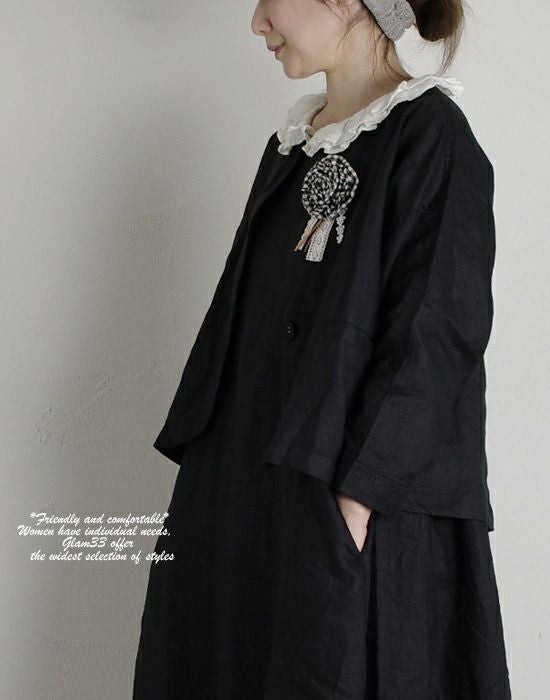dgy ディージーワイ リネンオックスジャケット パンツセット D*g*y（ディージーワイ） dgy ジャケット ナチュラル 服 30代 40代 麻