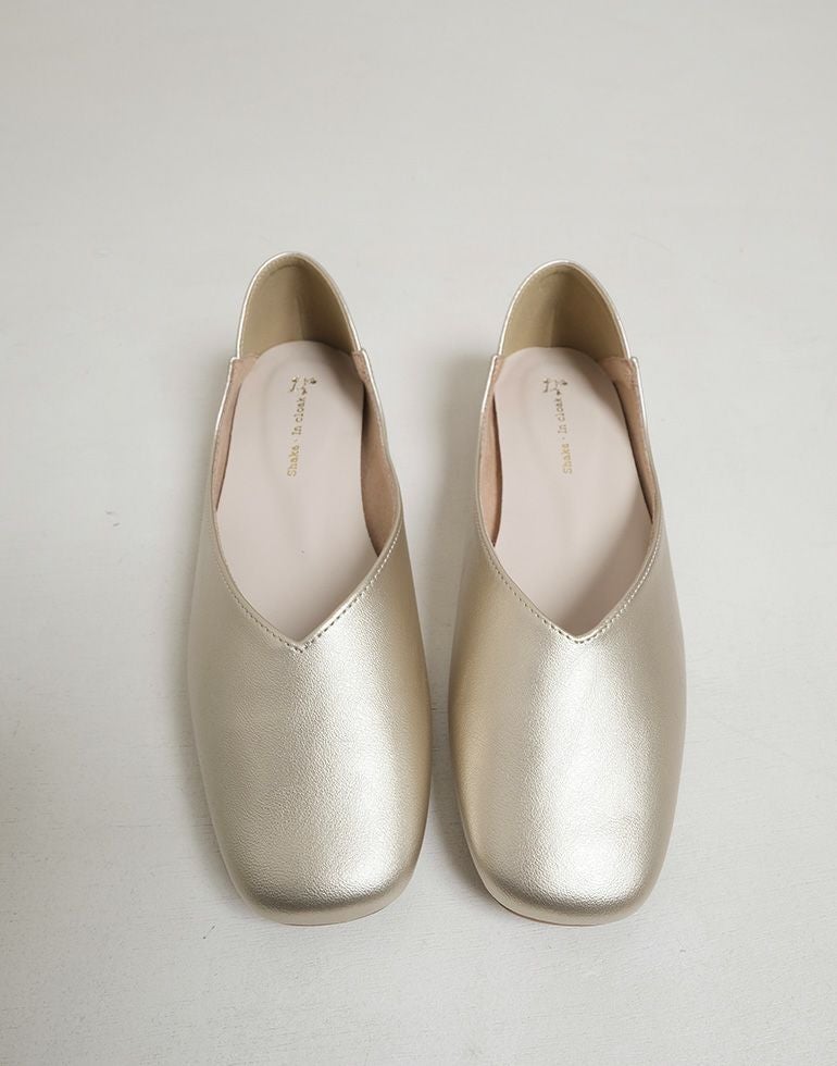 カエルの靴 シェイクインクローク ポッコリシューズ べた靴