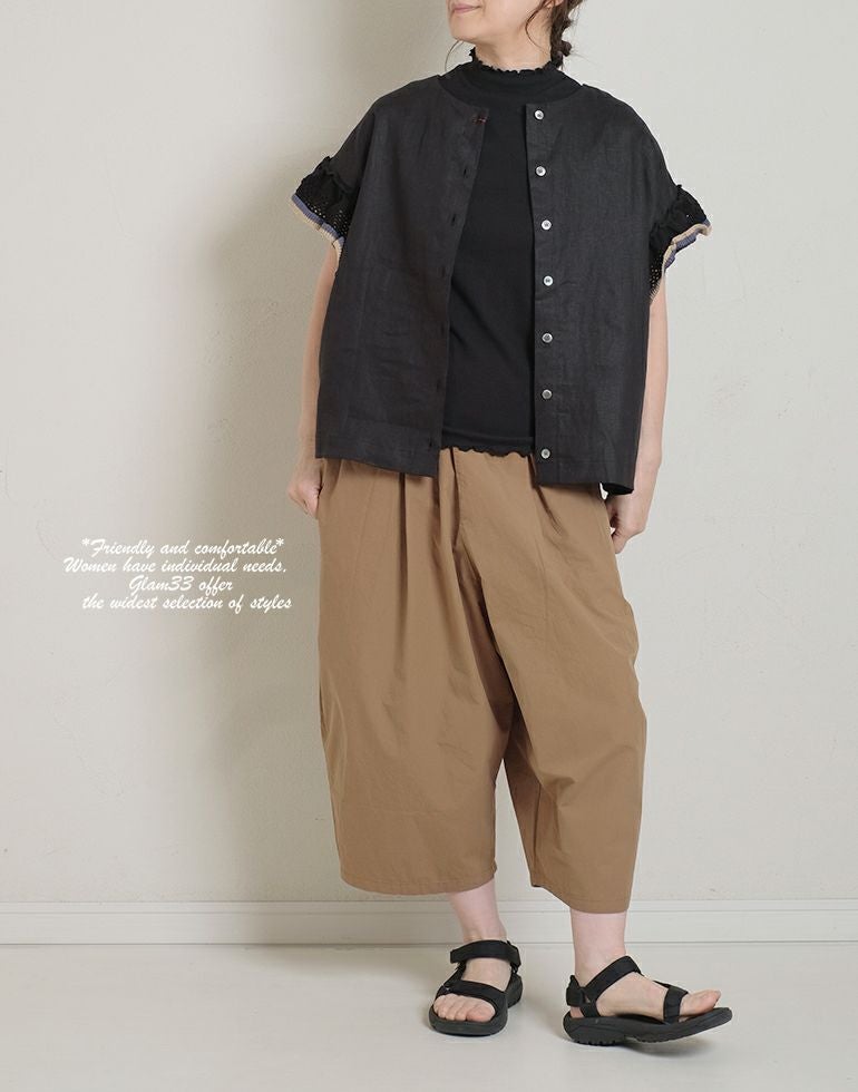AFFINITE&BELL アフィニテアンドベル コットンタックボールパンツ
