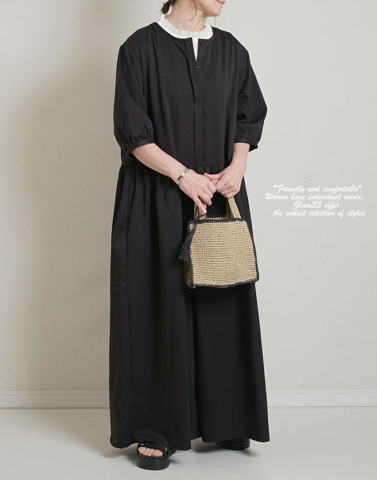 ツイルワッシャー5分袖オールインワン 5049 | 【公式】Glam33