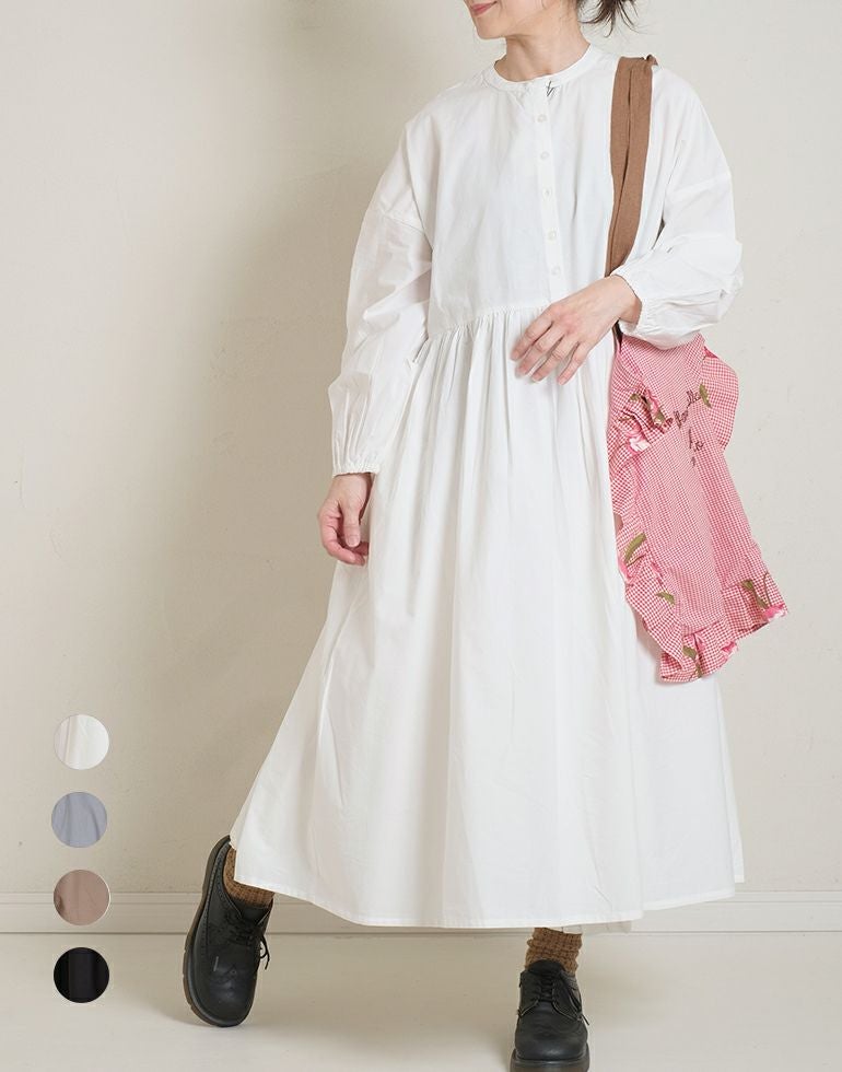 ポプリンギャザーウエスト切替ワンピース 3152 | 【公式】Glam33