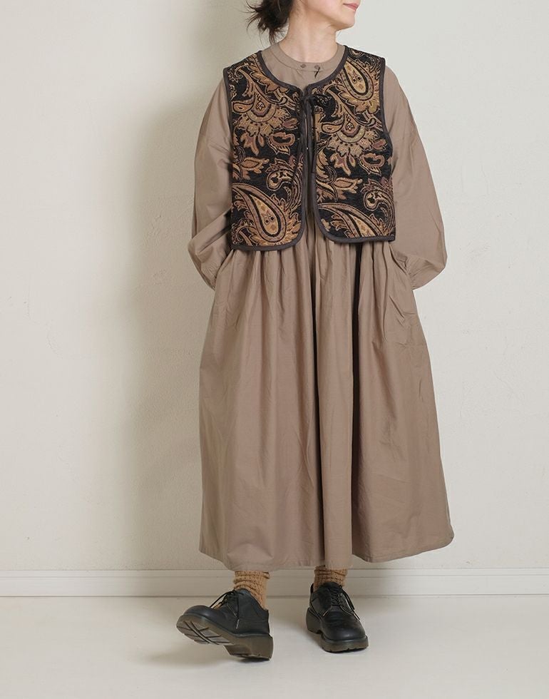 ポプリンギャザーウエスト切替ワンピース 3152 | 【公式】Glam33