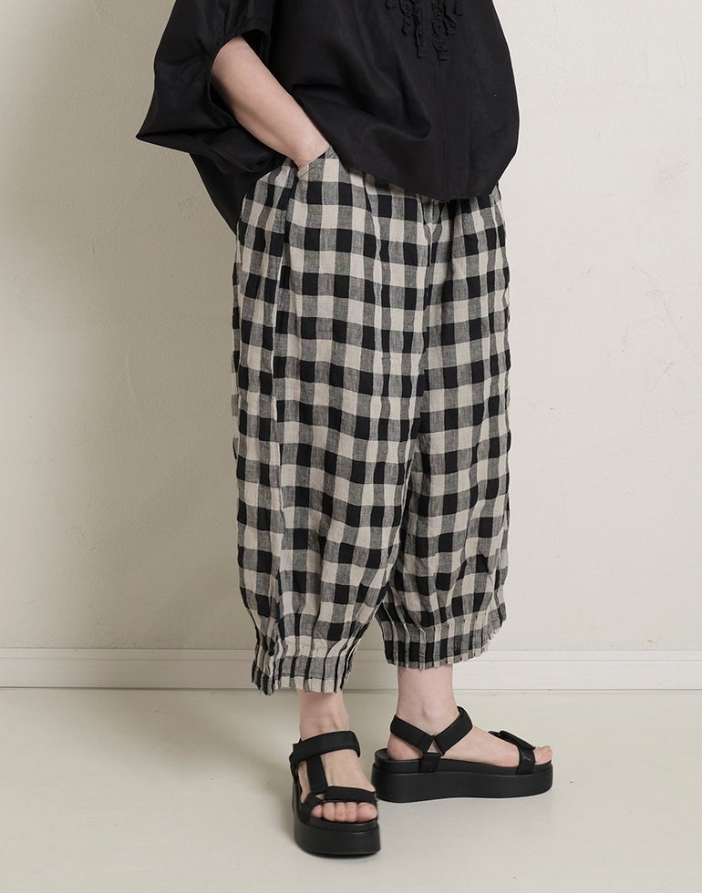 新品　ista-ire イスタイーレ　ワッシャーチェック　istaパンツ　パンツ ista-ire イスタイーレ ギンガムチェックパンツ 6910 | 【公式】Glam33
