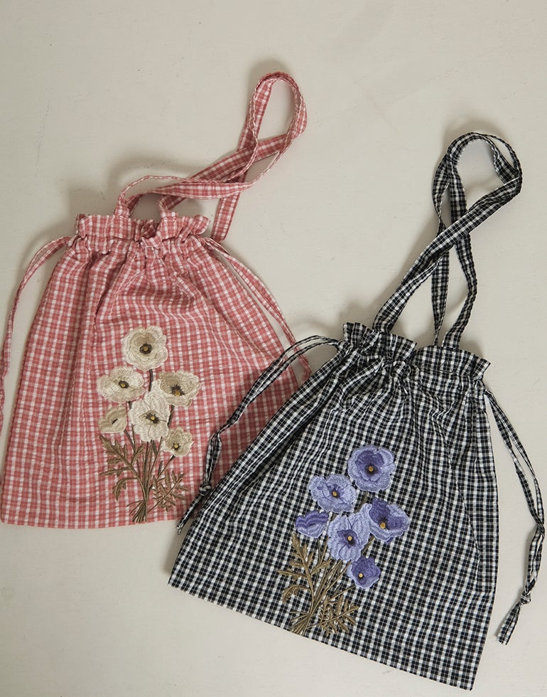 フラワー刺繍 巾着トート バッグ 264048 | 【公式】Glam33オンライン